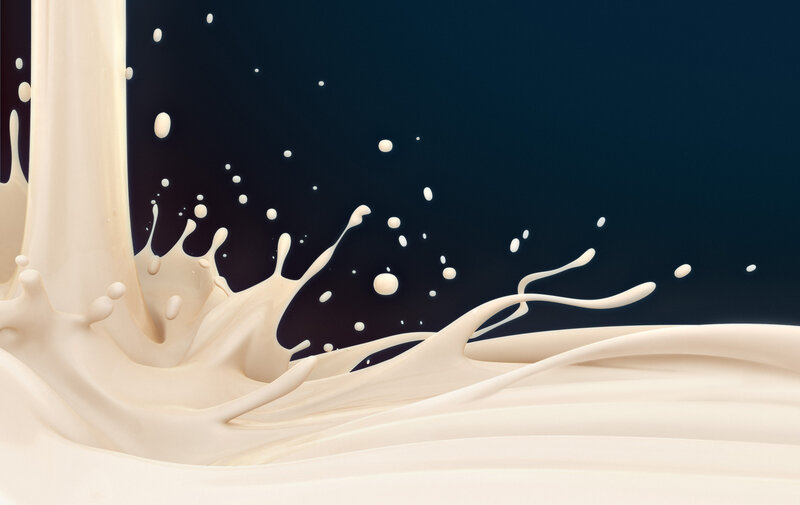 Splashing Milk — White