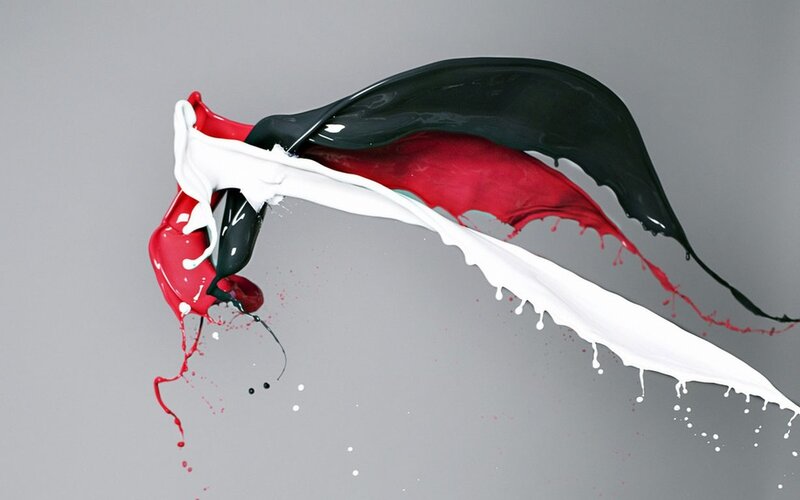 Splashing Paint Colors