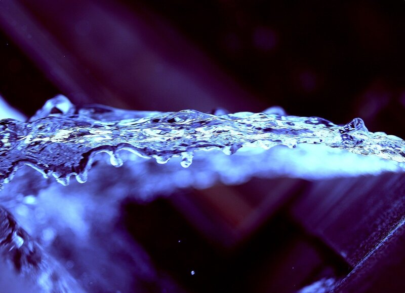 Splashing Water Surface — Blue, Dramatic