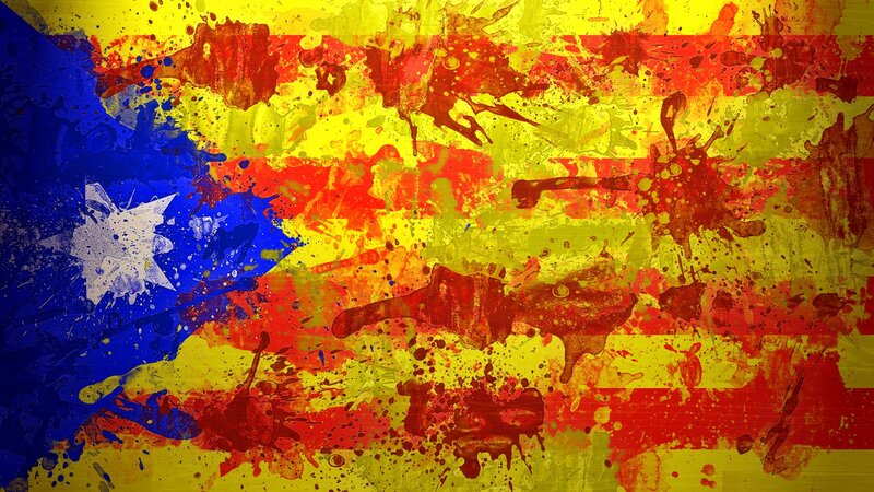 Splattered Flag Design — Yellow