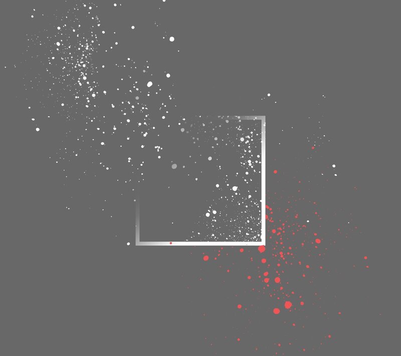 Splattered Paint on Gray