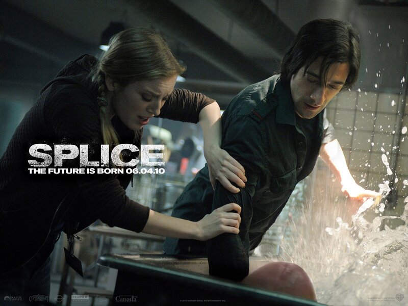 Splice movie poster scene