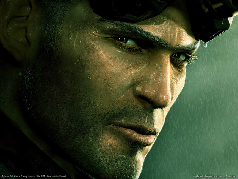 Splinter Cell character in rain