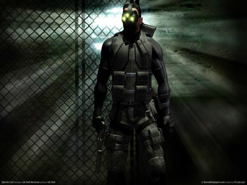 Splinter Cell character in tactical gear