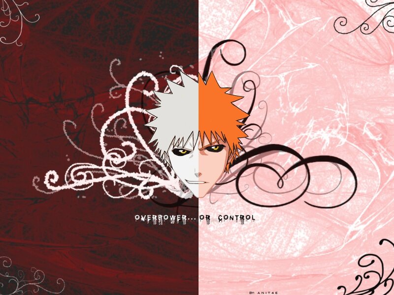 Split Anime Character Face — Red