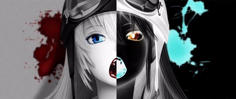 Split Anime Character Face