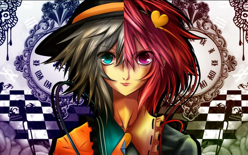 Split Anime Character — Red