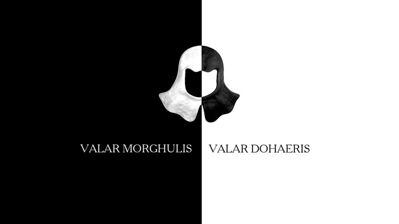 Split Black and White Logo