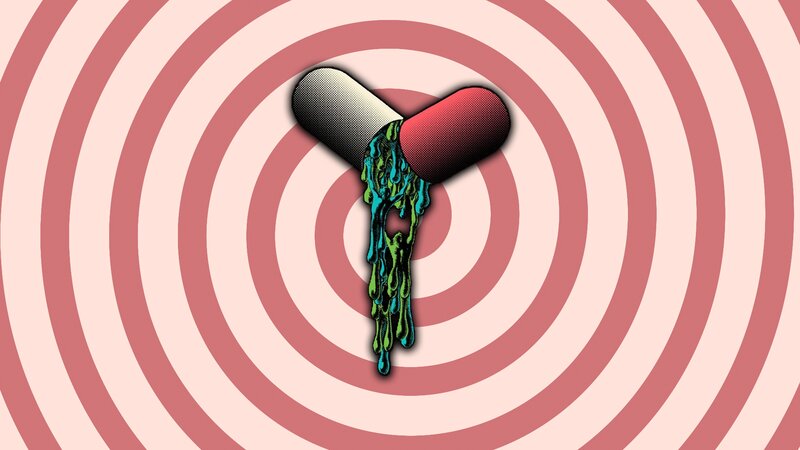 Split Capsule with Green Liquid