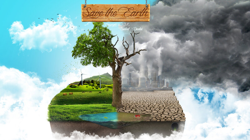 Split Earth Landscape