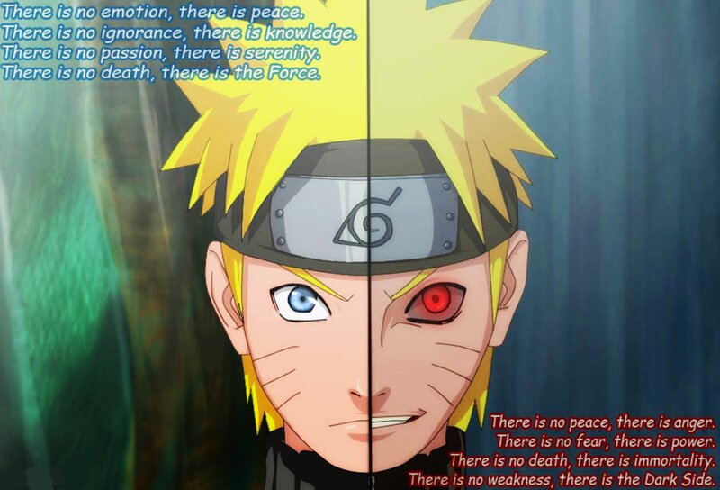 Split-face Anime Character — Yellow