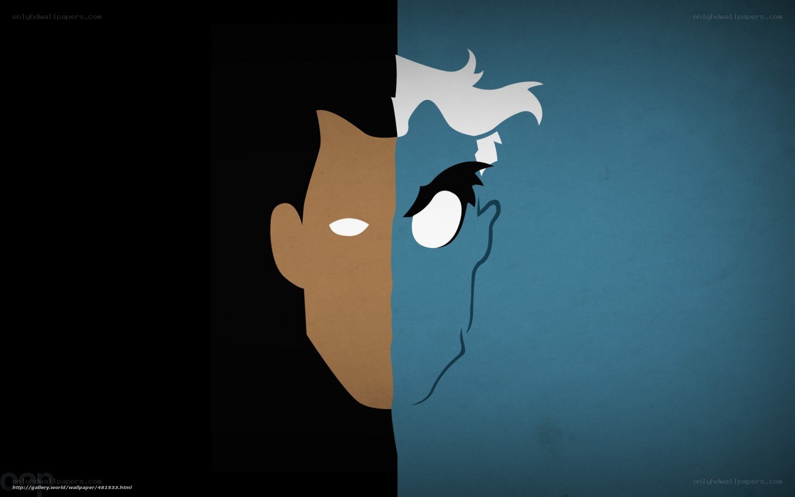 split face character art