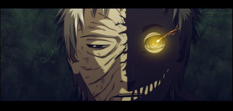 Split-face Character
