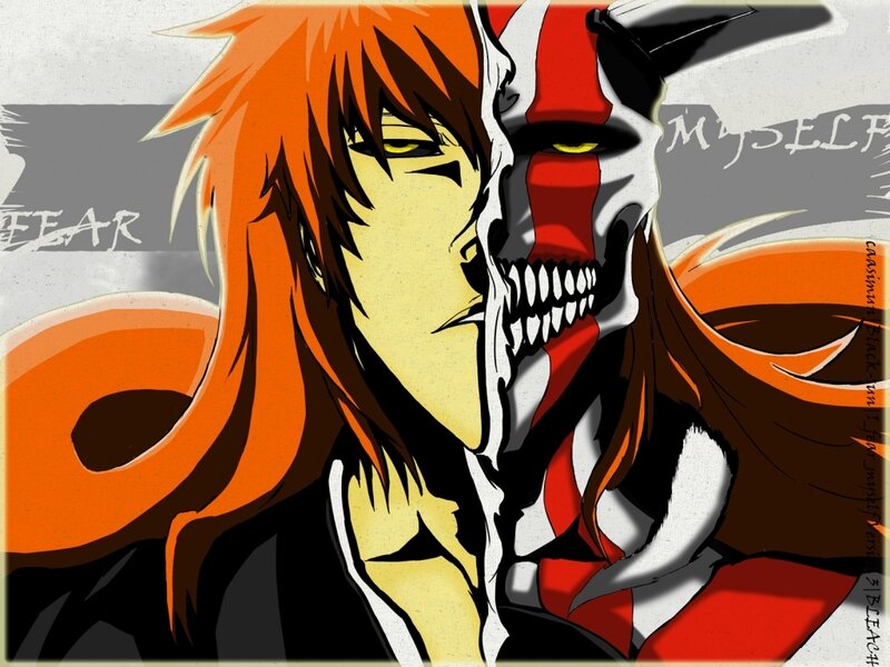 Split Face of Anime Character