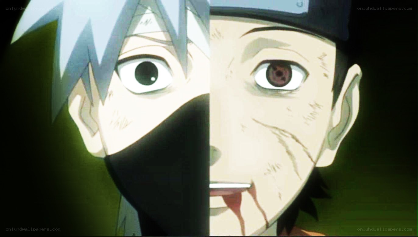 split face of two anime characters