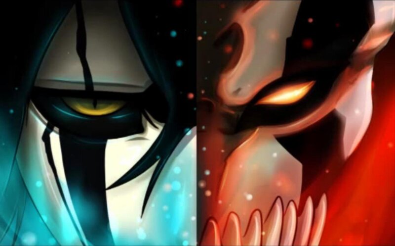 Split Face of Two Characters