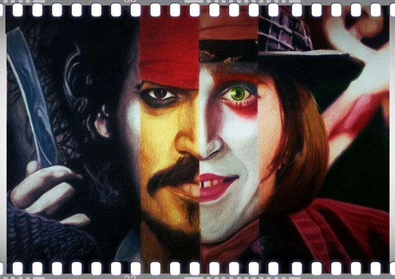 Split-face Portrait of Actor