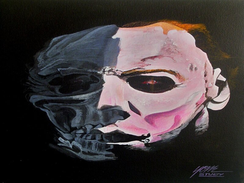 Split Face Skull