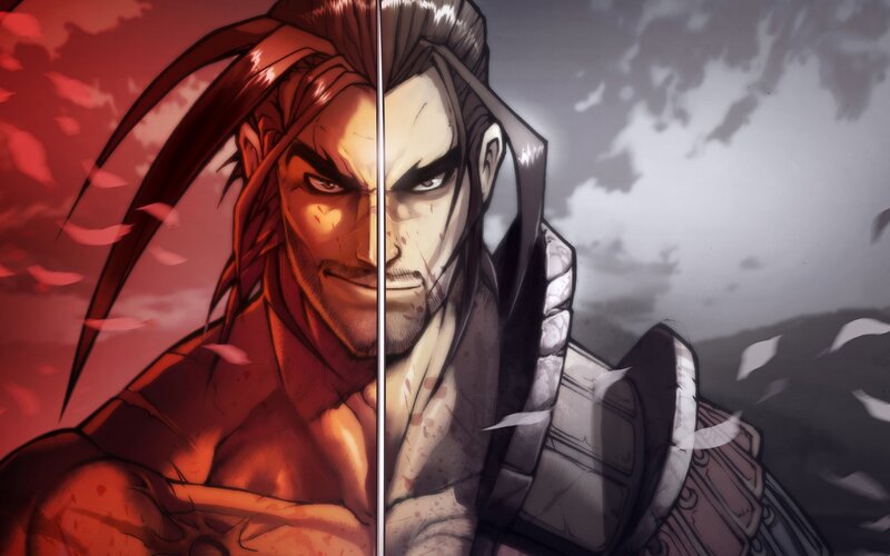 Split-face Warrior