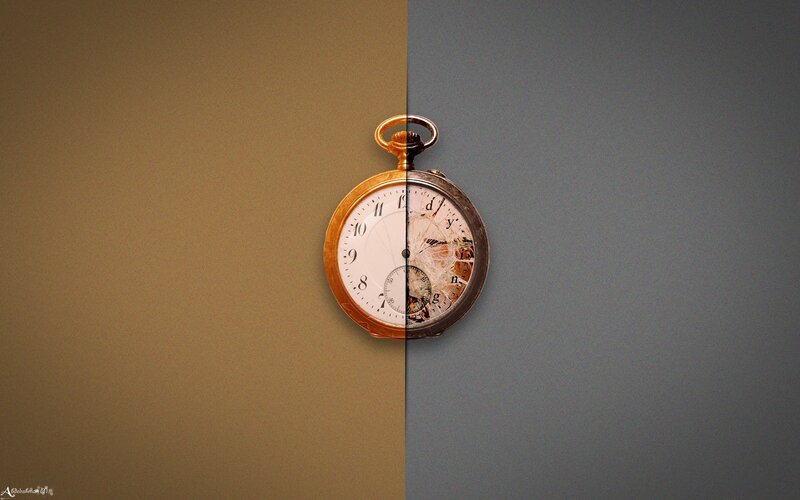 Split pocket watch
