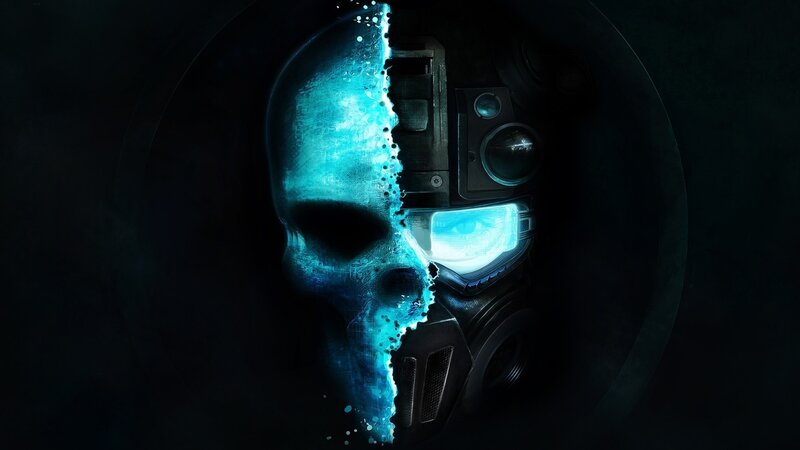 Split Skull Helmet — Blue