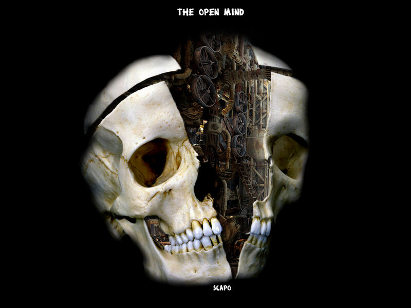 Split Skull with Machinery