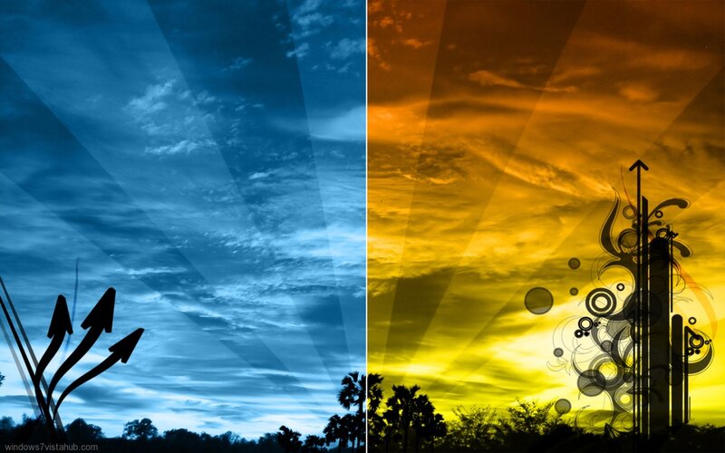 Split Sky Background
