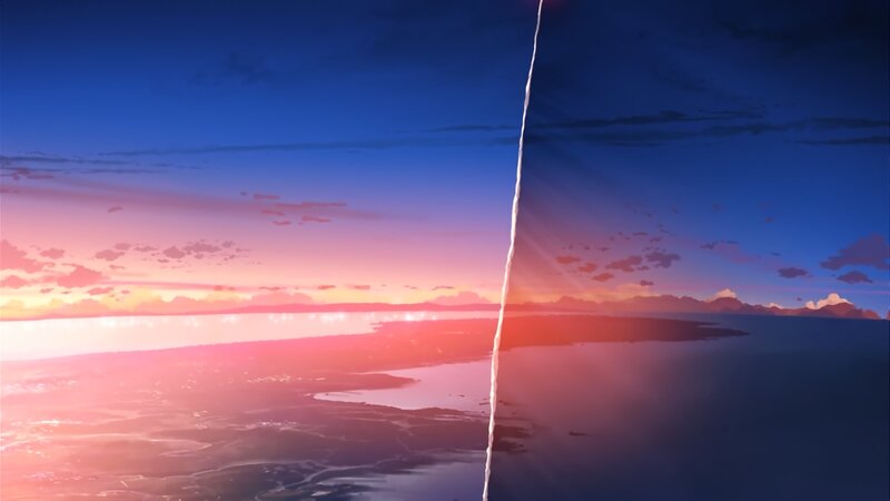 Split Sunset Landscape