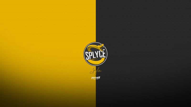 Splyce Logo on Split Background