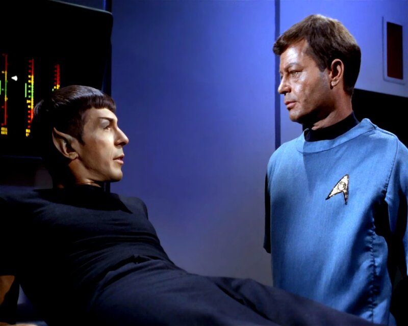 Spock and Kirk in the Enterprise