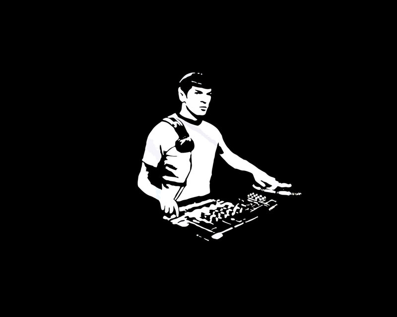 Spock DJ at turntables