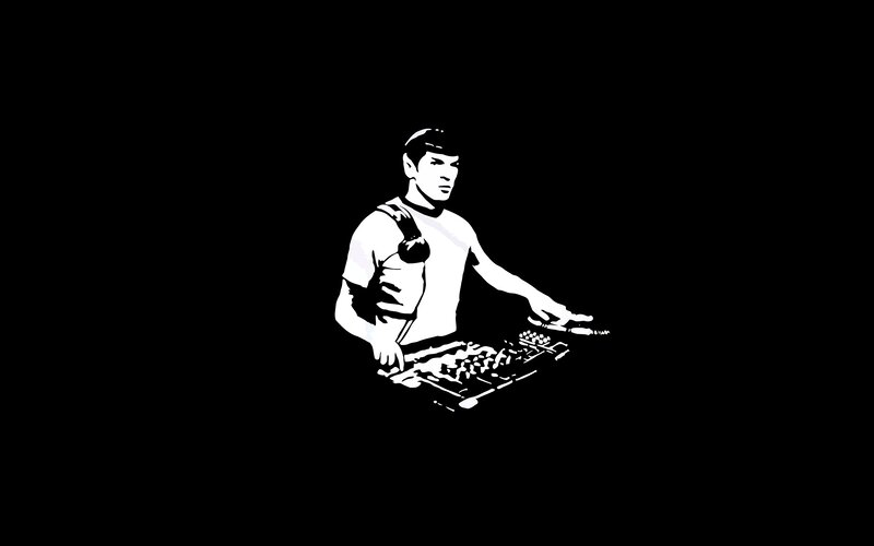 Spock DJ at turntables