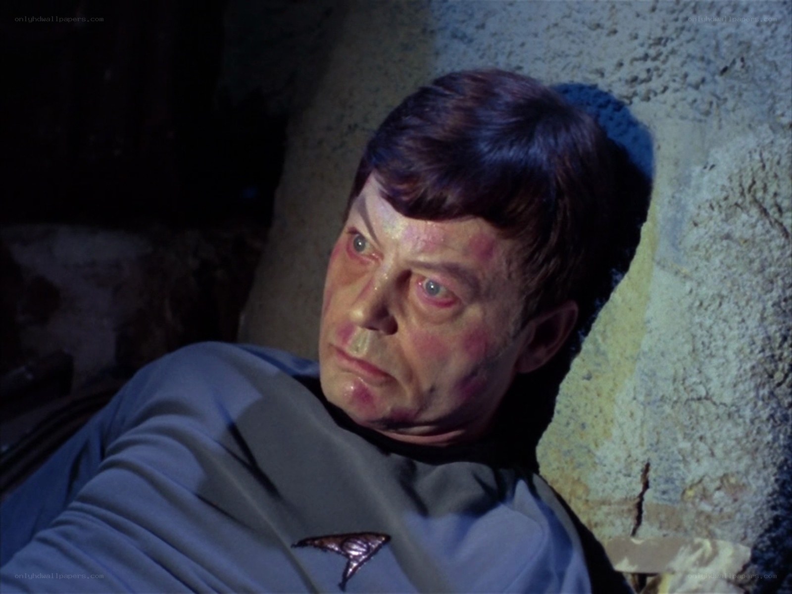 Spock injured in cave