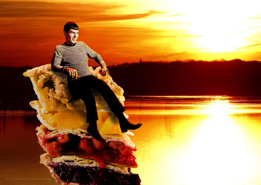 Spock on a pie slice