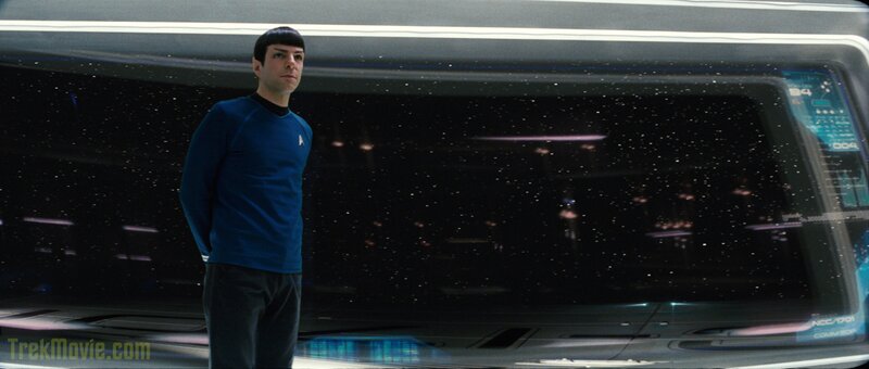 Spock on starship bridge