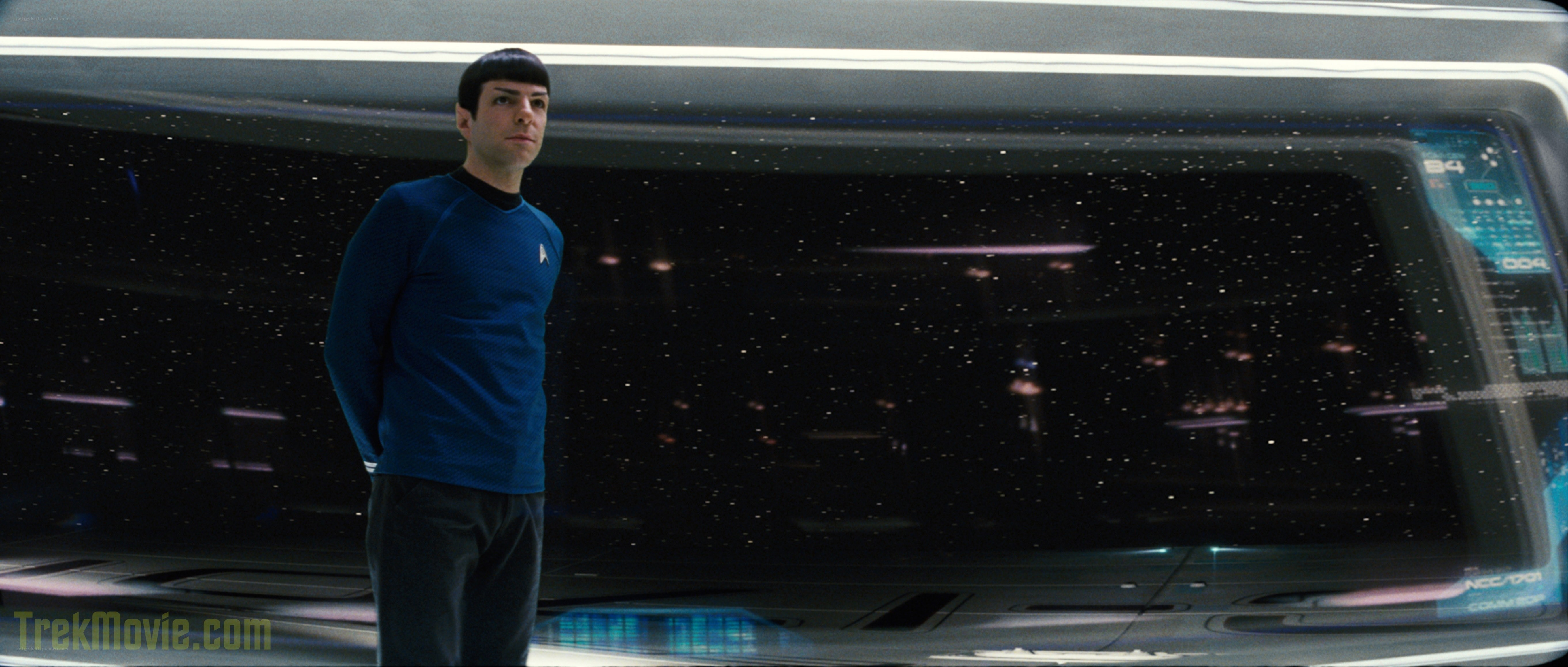 Spock on starship bridge