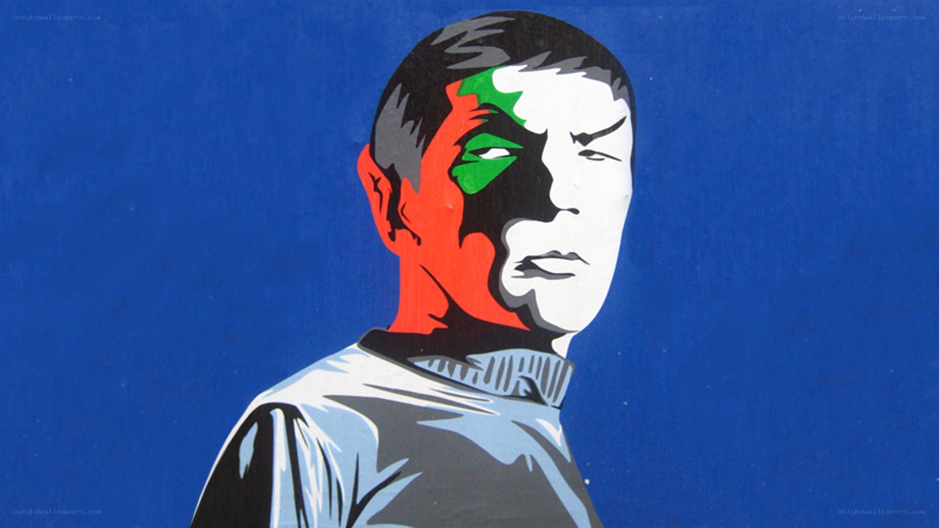 Spock pop art portrait