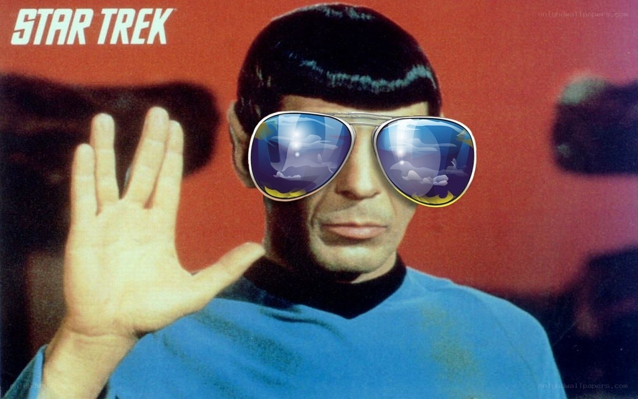 Spock with sunglasses