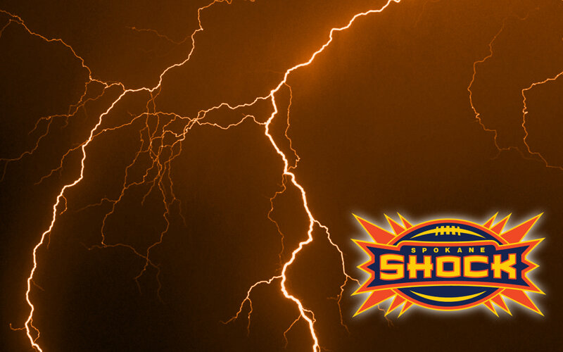 Spokane Shock logo with lightning