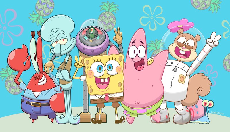 Spongebob and Friends — Blue