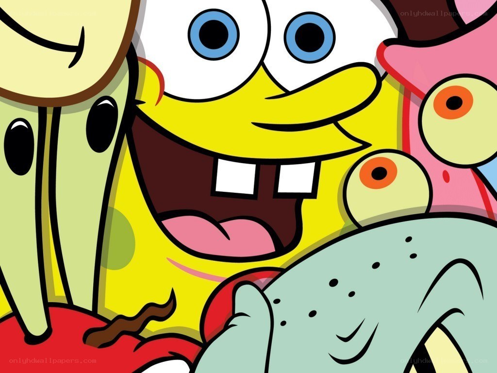 SpongeBob and friends close-up