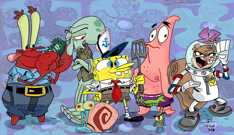 SpongeBob and friends group