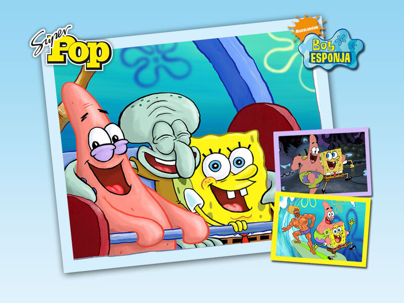 SpongeBob and friends on a ride