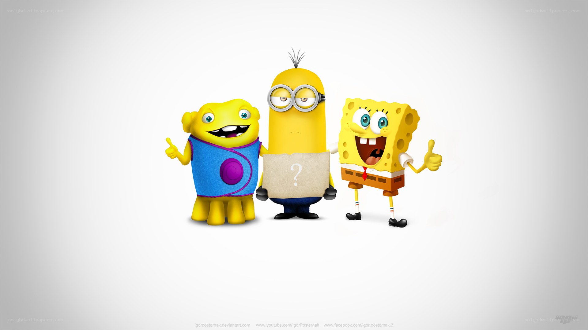 SpongeBob and Minions together