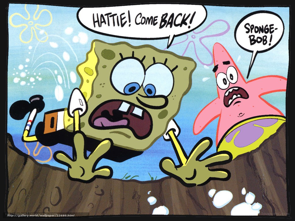 SpongeBob and Patrick in panic