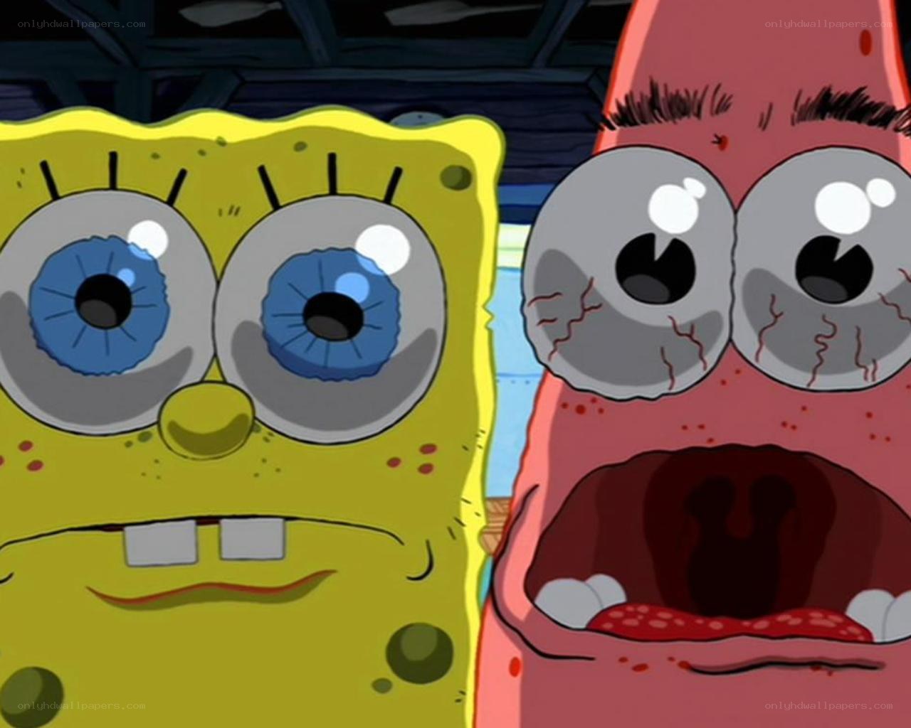 SpongeBob and Patrick in shock