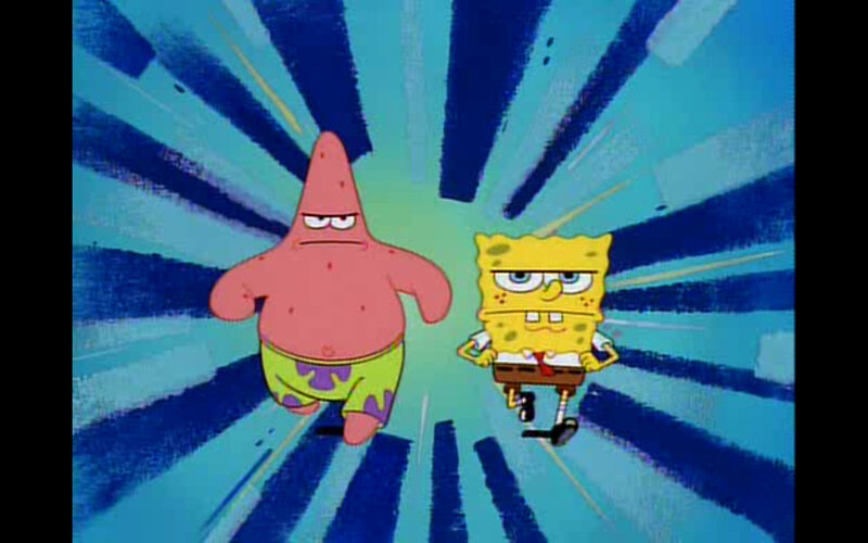 Spongebob and Patrick Running — Yellow, Dynamic