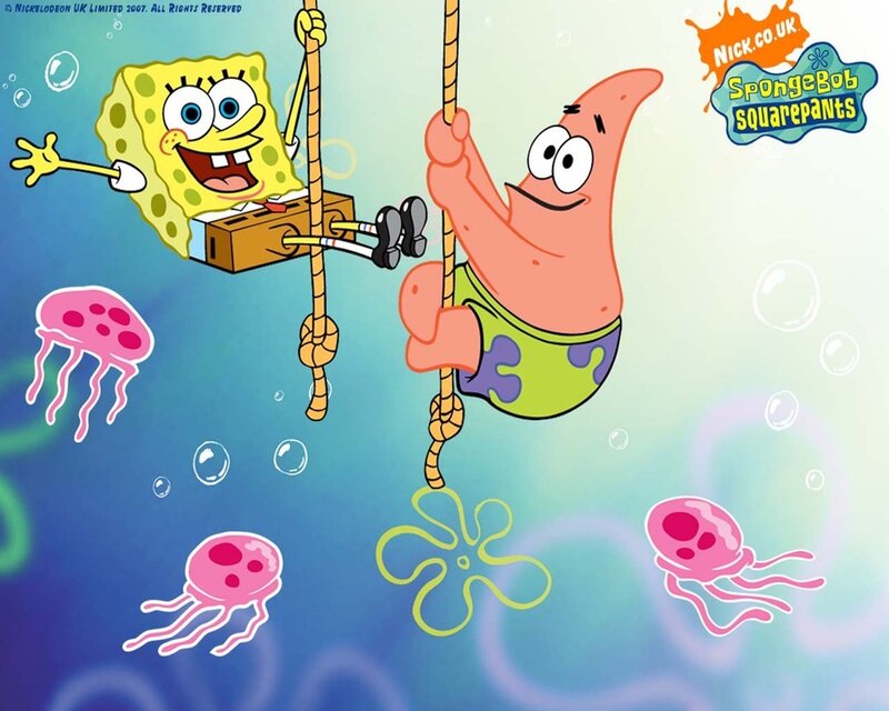 Spongebob and Patrick Swinging