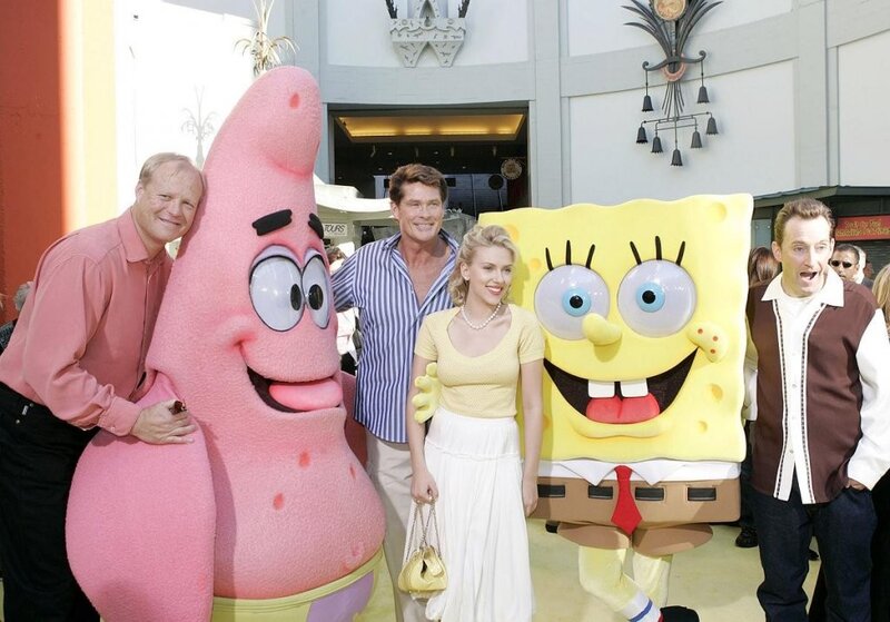 SpongeBob and Patrick with actors