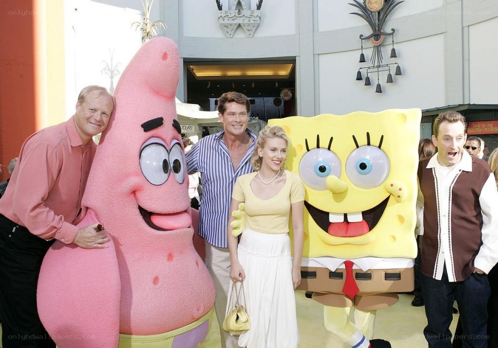 SpongeBob and Patrick with actors